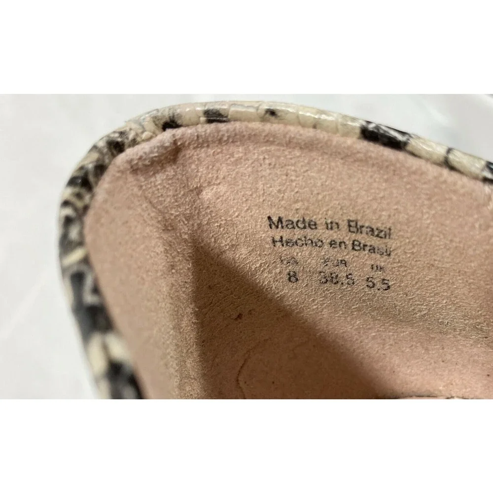 Aldo Women's Stessy Snakeskin Stiletto High Heel Shoe Size 8 EU 38.5 Pointy Toe - Picture 10 of 11